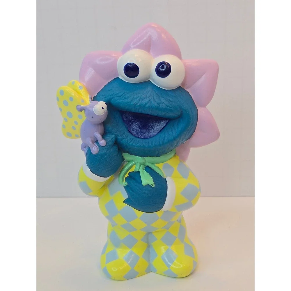 Vintage 2001 Mattel Sesame Street Cookie Monster Flower‎ Butterfly Figure 7